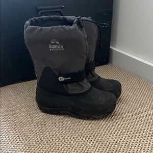 Kamik Black and Gray Snow Boots